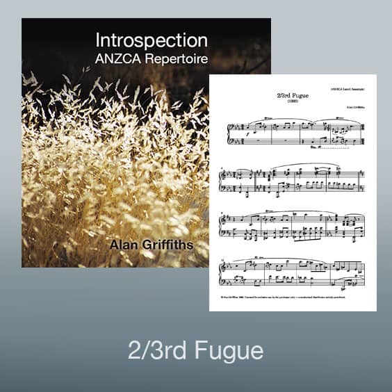 Introspection Sheet Music: 2/3rd Fugue PDF